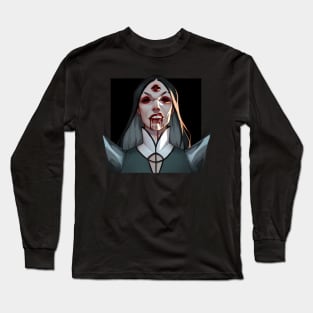 Three eyes with blood Long Sleeve T-Shirt